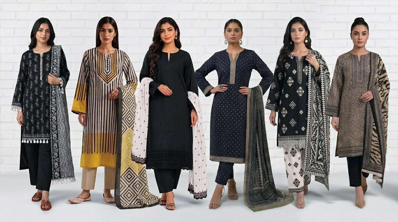 Mirasl Fasl-e-Siyah Collection: 3 Piece Black Lawn Suit for Muharram