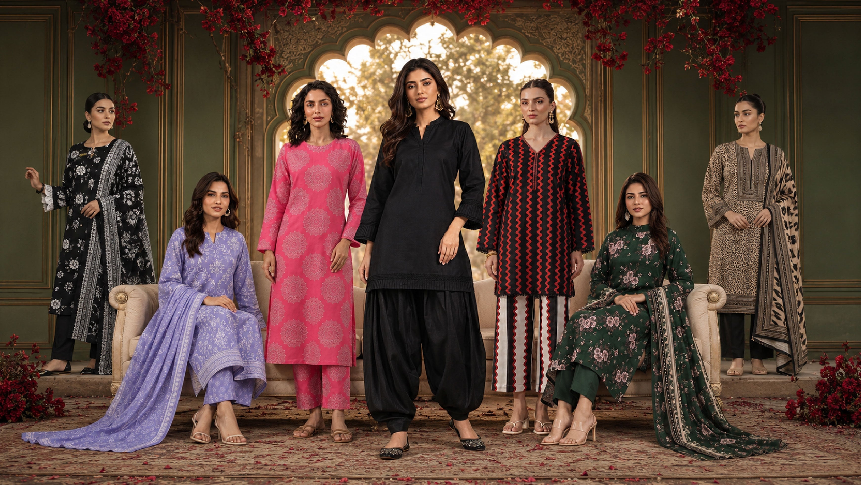 Daily Pret '26 by Mirasl featuring premium Pakistani women's ready-to-wear clothing, printed lawn suits, 2 piece co-ord sets, and elegant summer fashion collection.
