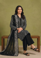 3 Piece Stitched Lawn Suit