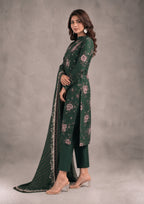 BotGreen Women's 3 Piece Stitched Lawn Suit by Mirasl lifestyle image