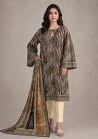 Product image 01 for 3 Piece Stitched Lawn Suit by Mirasl.