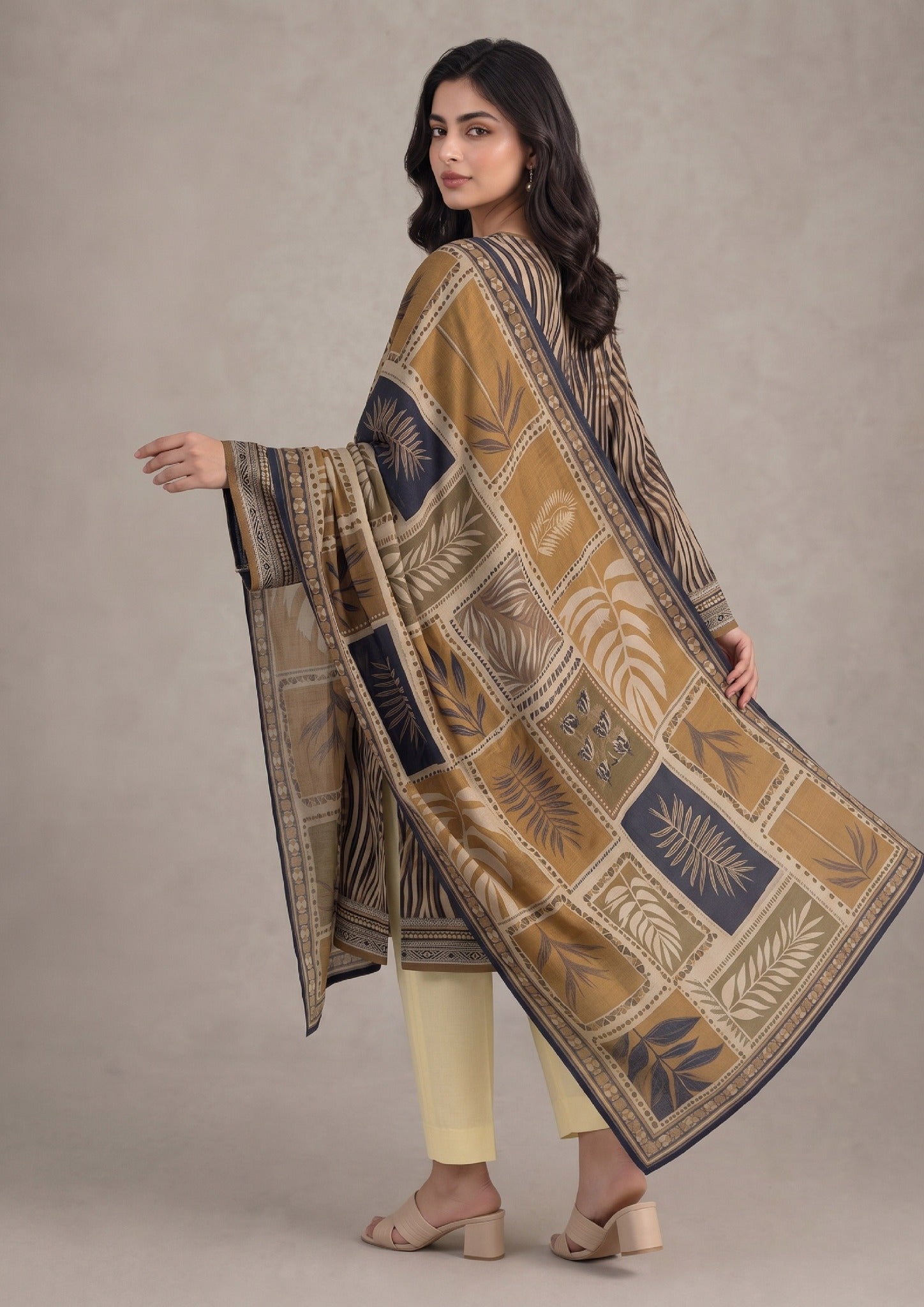 Product image 03 for 3 Piece Stitched Lawn Suit by Mirasl.