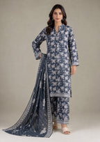 Ethereal Shadow 3 Piece Stitched Lawn Suit from the fasl-e-rang collection by Mirasl featuring elegant floral Printed Lawn with matching printed dupatta.