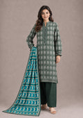 Forest Echoes 3 Piece Stitched Lawn Suit by Mirasl from the fasl-e-rang collection front view