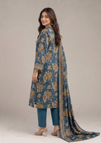 Elegant Midnight Gardenia ready-to-wear Printed Lawn Suit for women by Mirasl