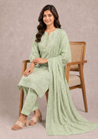 Pastel Edit - 3 Piece Stitched Lawn Suit - Fasl-e-Rang - Mirasl