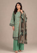Sage Bloom 3 Piece Stitched Lawn Suit in Cambric Lawn from the fasl-e-rang collection by Mirasl front view