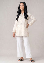 Stitched white trouser for Pakistani women designed for office wear casual wear and modest styling