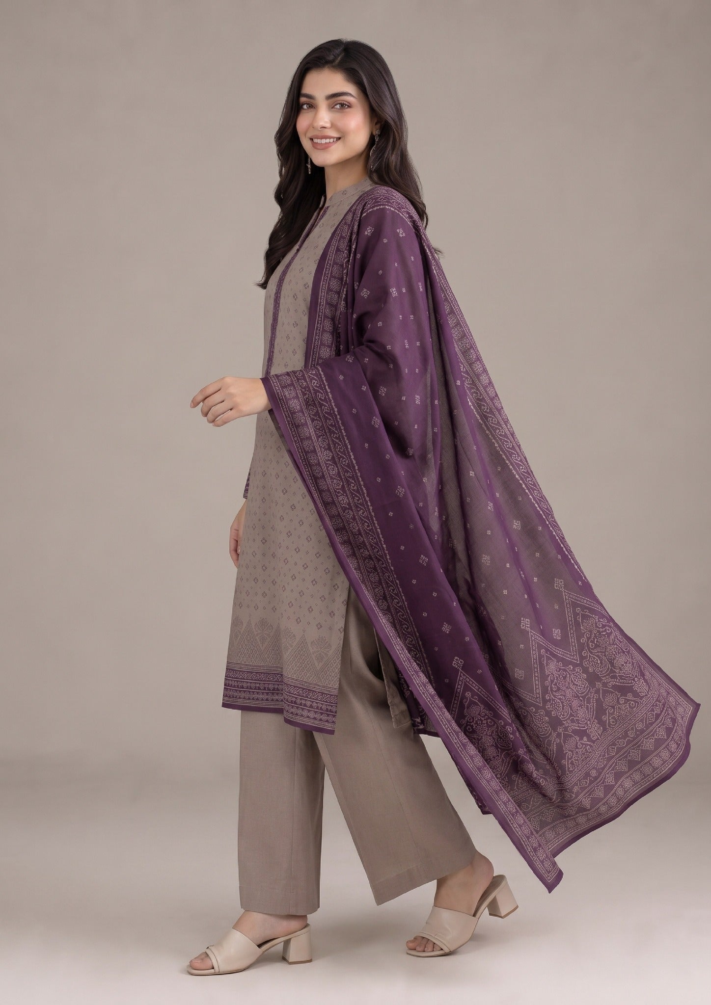 Product image 04 for 3 Piece Stitched Lawn Suit by Mirasl.