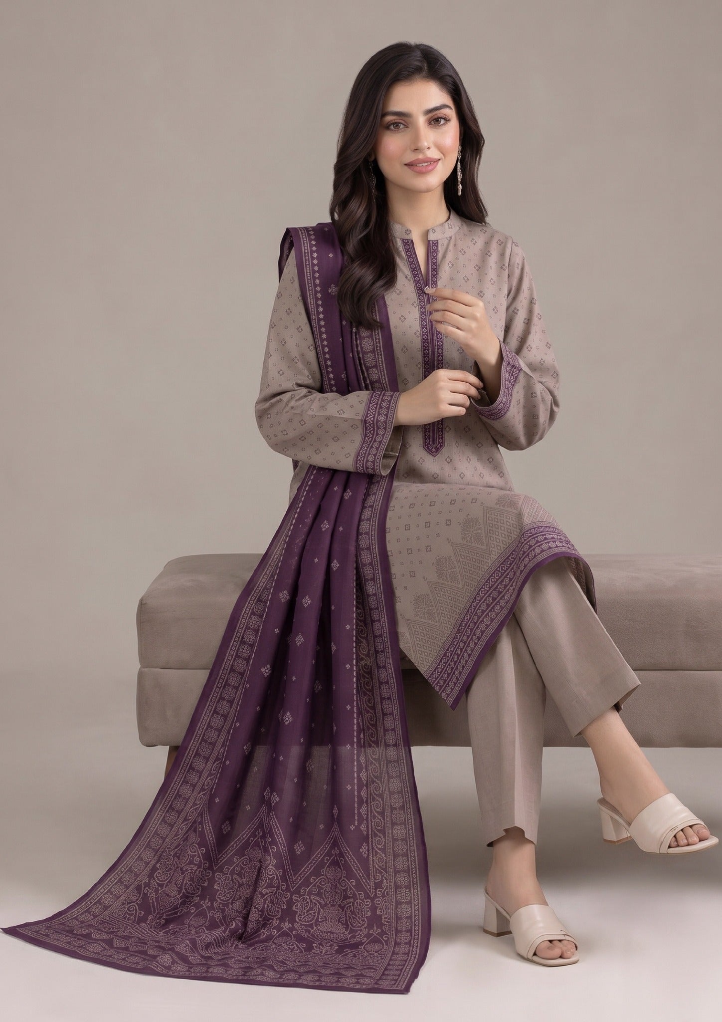 Product image 05 for 3 Piece Stitched Lawn Suit by Mirasl.