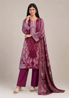 Velvet Rose Pakistani Lawn Suit featuring printed shirt, straight trouser, and coordinated printed dupatta