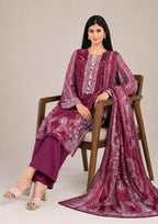 Velvet Rose stitched printed lawn suit with paisley inspired print and matching dupatta for summer wear